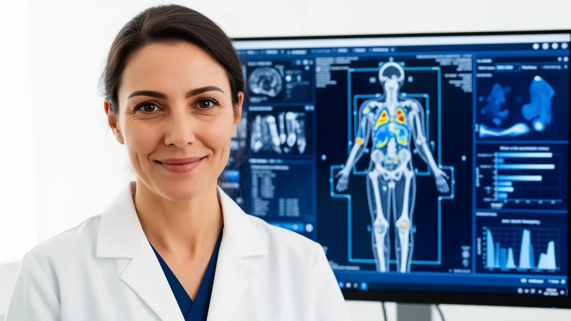 Oncology PET/CT with AI tumor segmentation overlays